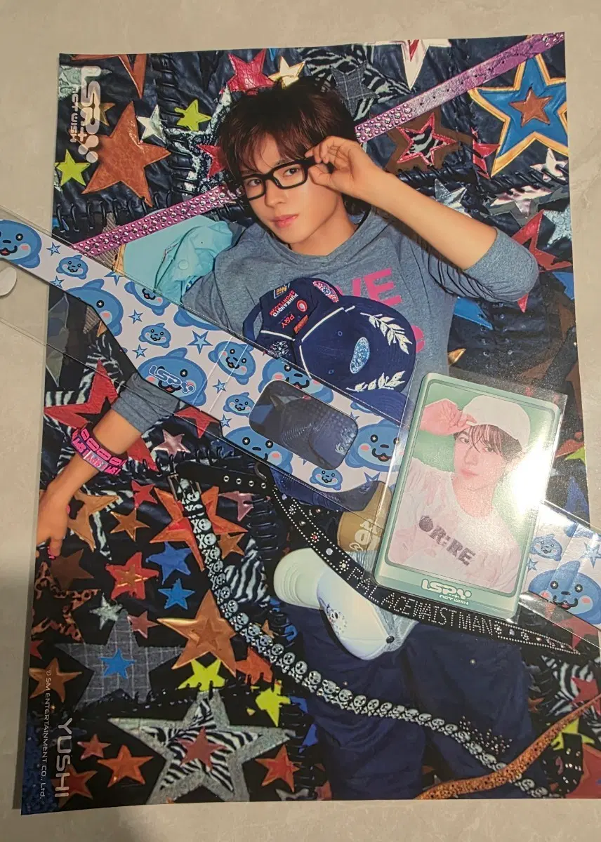 Bulk) Nct Wish Yuu Icepop pop up entry poca glasses poster for sale