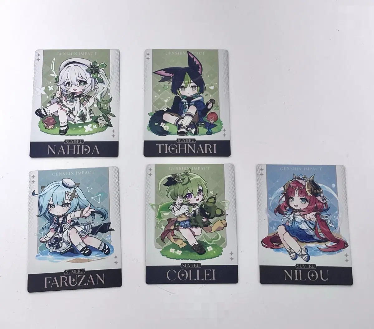 Genshin Impact Sumeru Picnic Series Photocard Nahida Tighnari Faruzan Collei Nilou