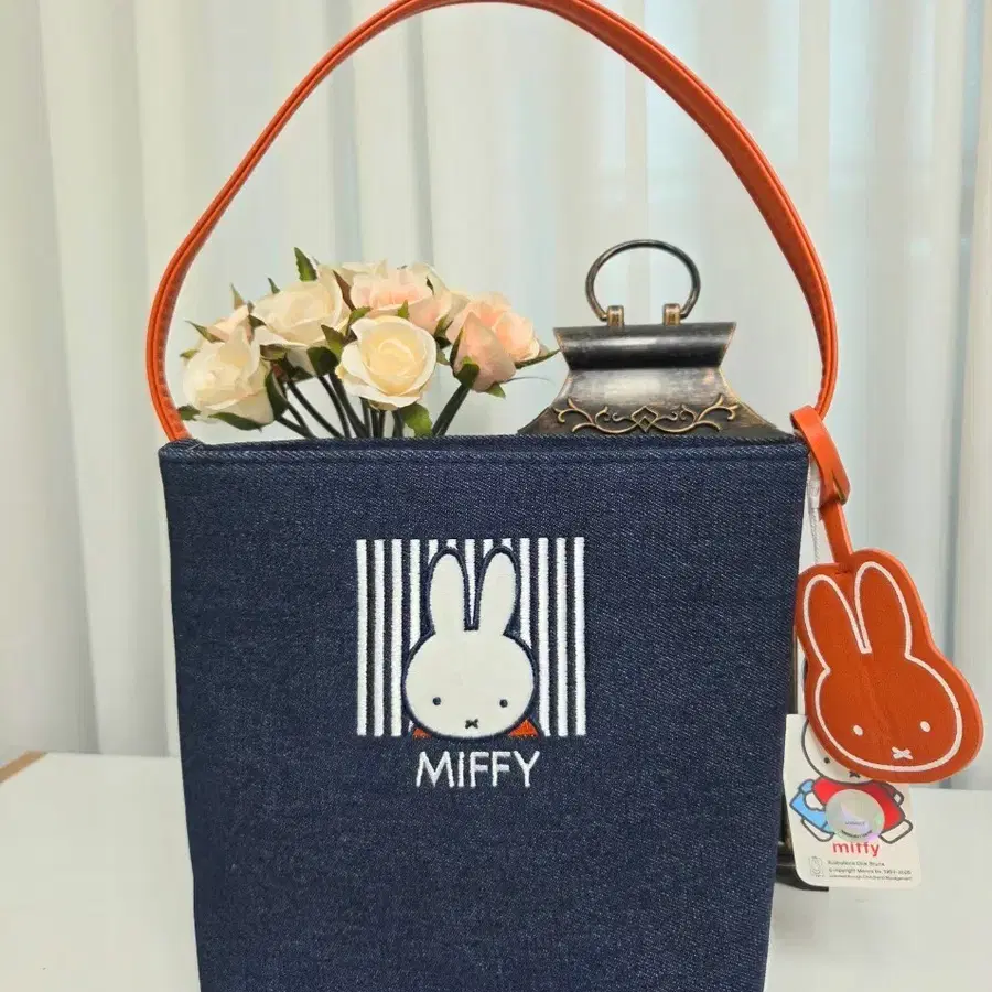 미피 데님 숄더백 새상품