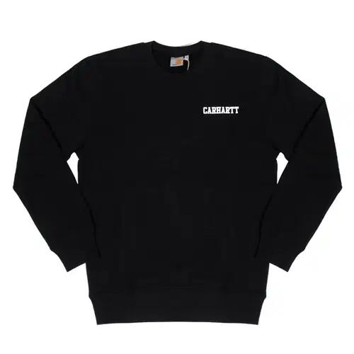 [새상품] 칼하트WIP 스웨트/니트 M사이즈 컬리지 스크립트 맨투맨(I022070) BLACK