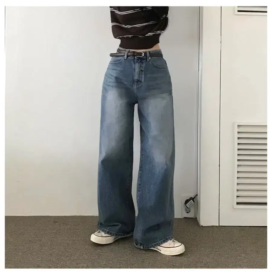 베이델리 와이드 데님 청바지 새상품