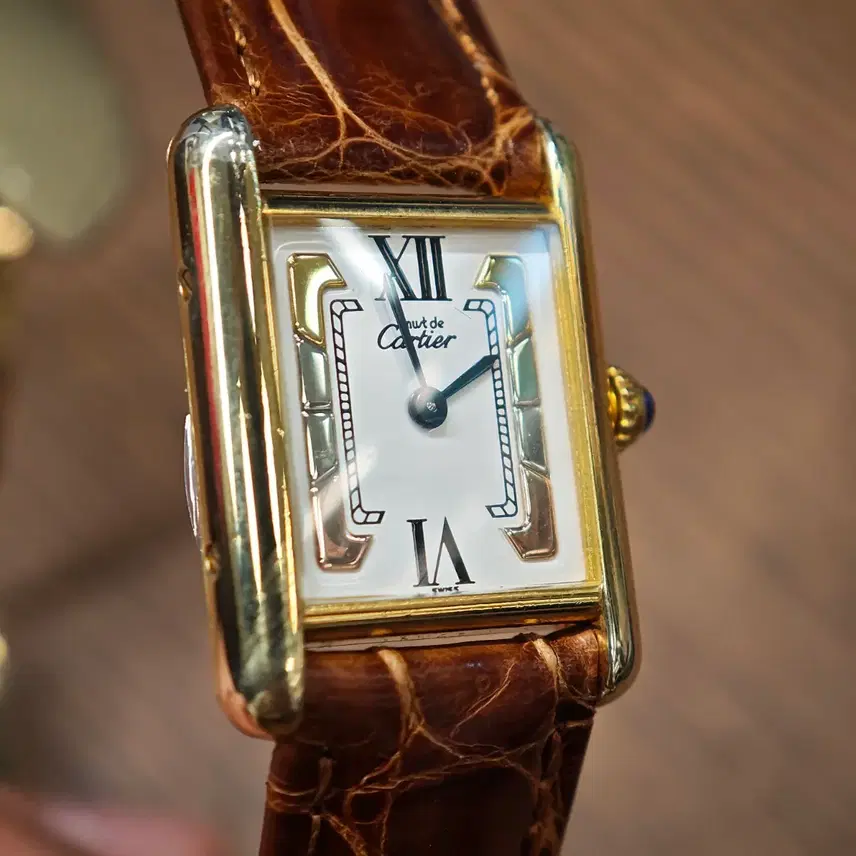 까르띠에 Cartier Must de Cartier Tank Vermeil Ref. 1613 시계 사진 1