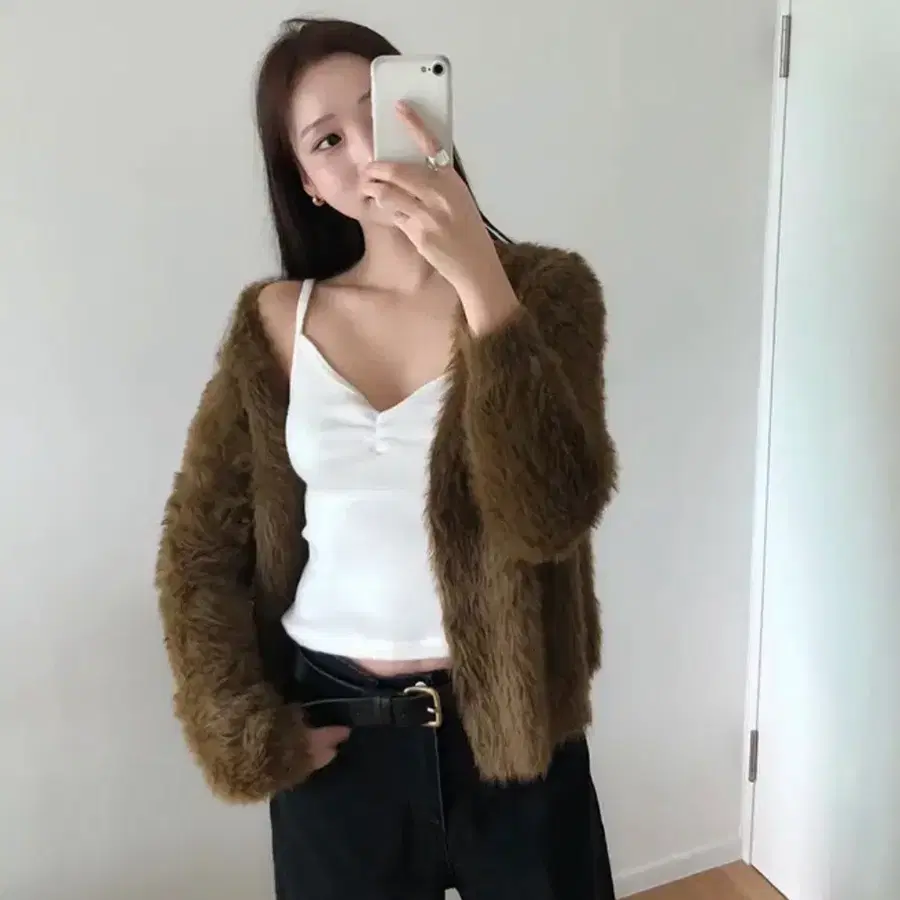 아이보리 기모 슬리브