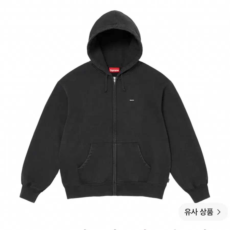 슈프림 스몰 박스 집업 후드 블랙 - 26FW(L)