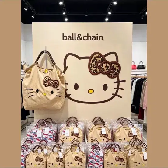 볼앤체인 태닝키티 레오파드 호피 토트백 에코백 오리지널