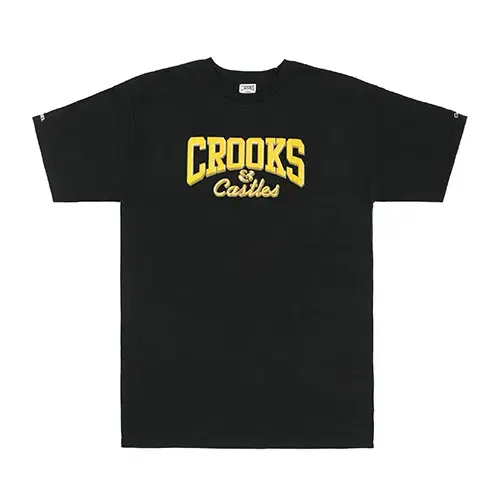 [새상품] 크룩스앤캐슬 티셔츠 M사이즈 CORE EMBLEM SS TEE - BLK(1520702)