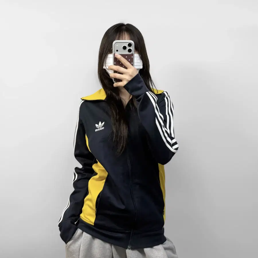 아디다스 유로파 트랙탑 져지 네이비 옐로우