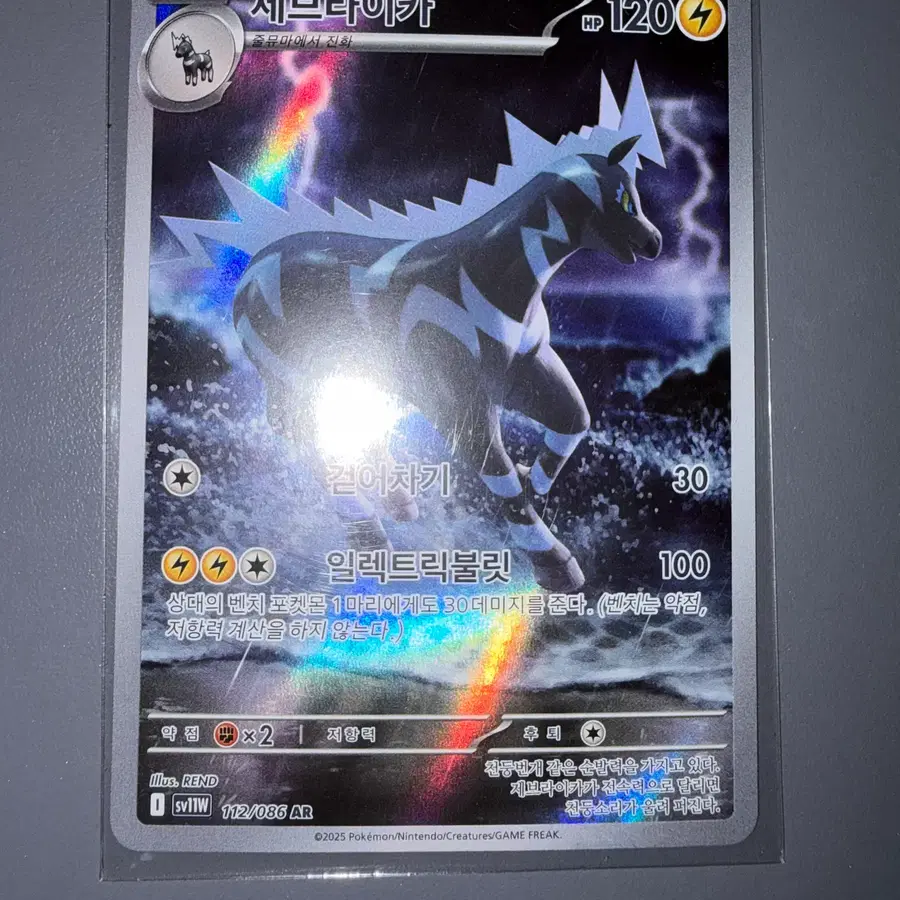 Pokemon Card Zebstrika AR