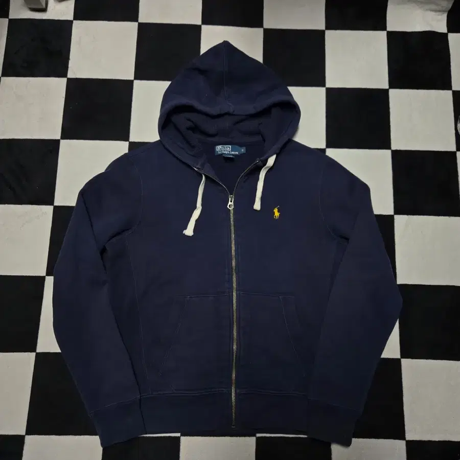 Polo Ralph Lauren Unisex Thermal Zip-Up Hoodie, Navy, S