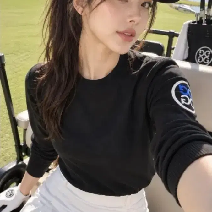 G/FORE Black Knit Top