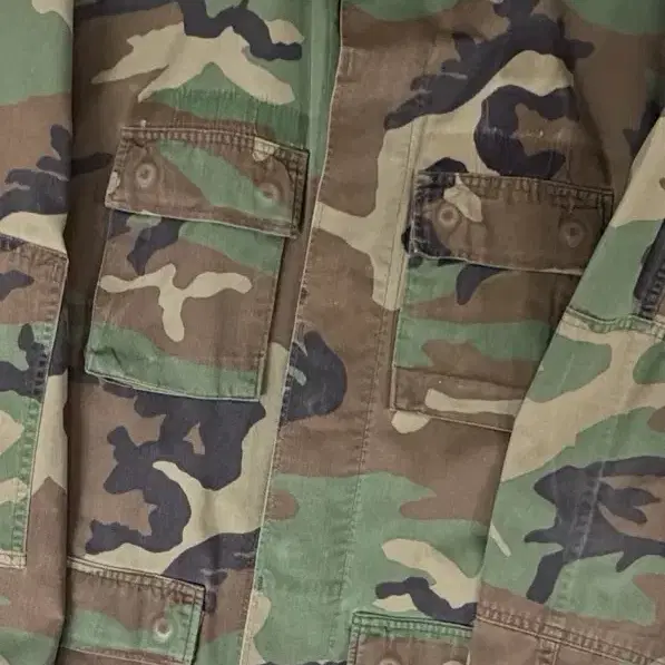 US ARMY 빈티지 BDU 카모 우드랜드 자켓 L