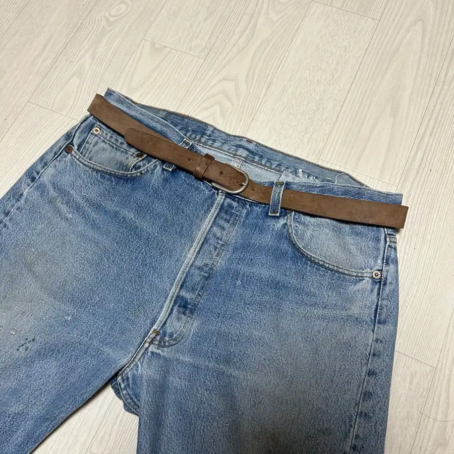 [110x3] ZARA 자라 빈티지 레더벨트