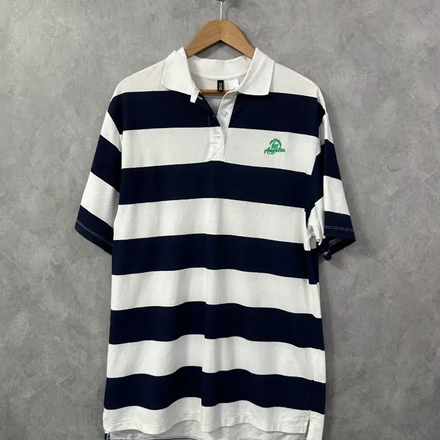H&M 단가라 카라티 네이비/화이트 S