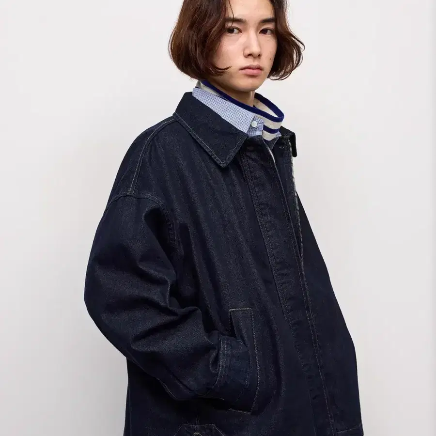 (새제품)GU 오버핏 데님 자켓 3XL