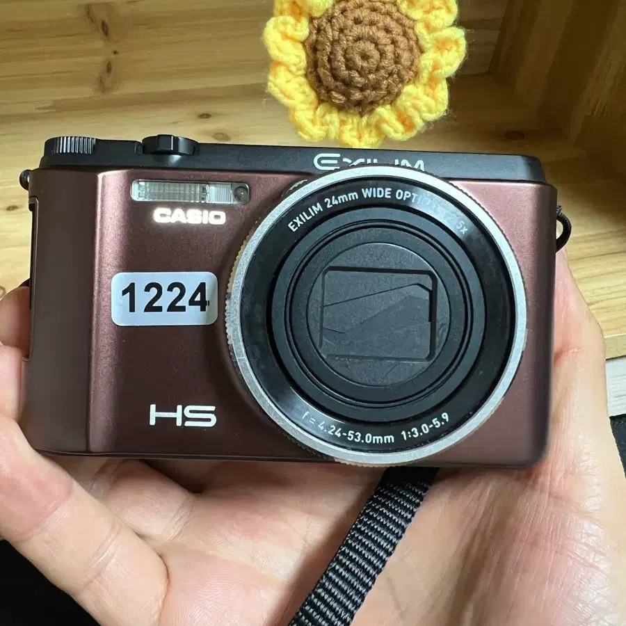 카시오 EXILIM HS 카메라 브라운