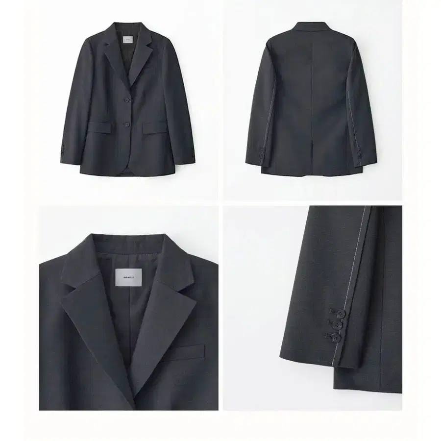아바몰리MARTIN MELANGE SINGLE JACKET (D/Grey