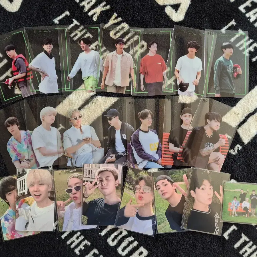 방탄 인더숲 1,2 포카세트 일괄