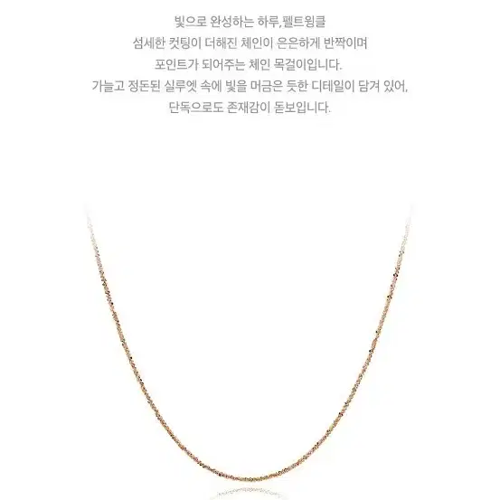 로제도르 펠트윙클(M) 체인 목걸이 42cm