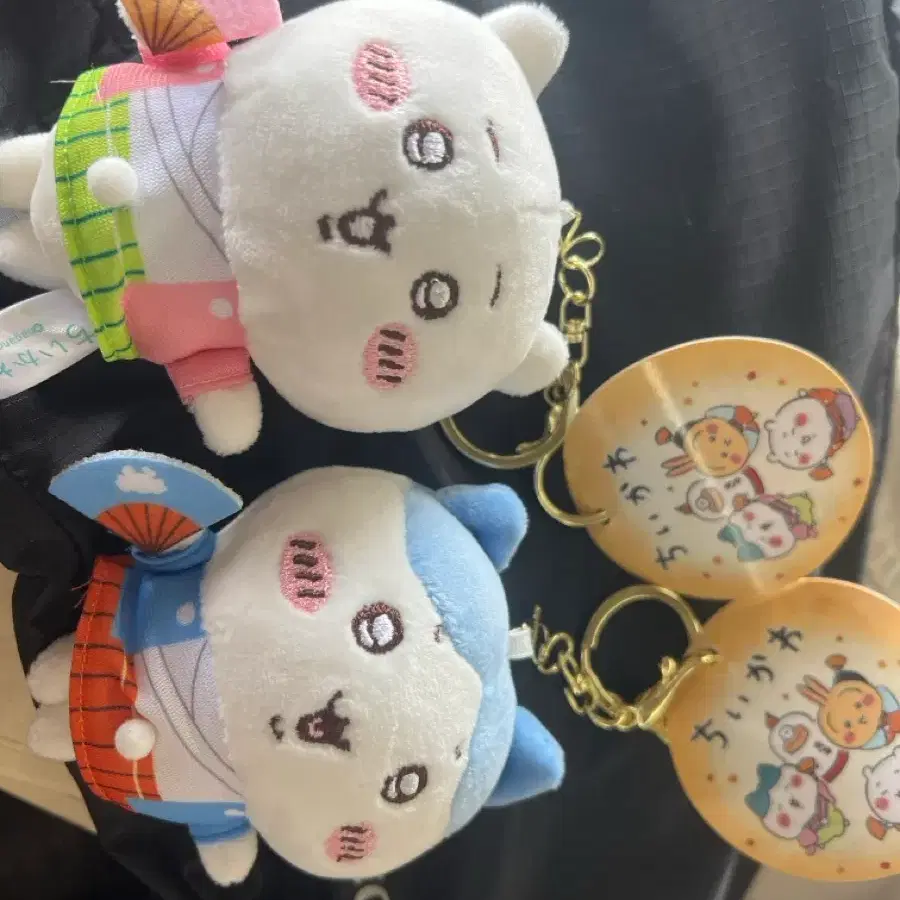 치이카와 ,하치와레 기모노 마스코트 인형 2종