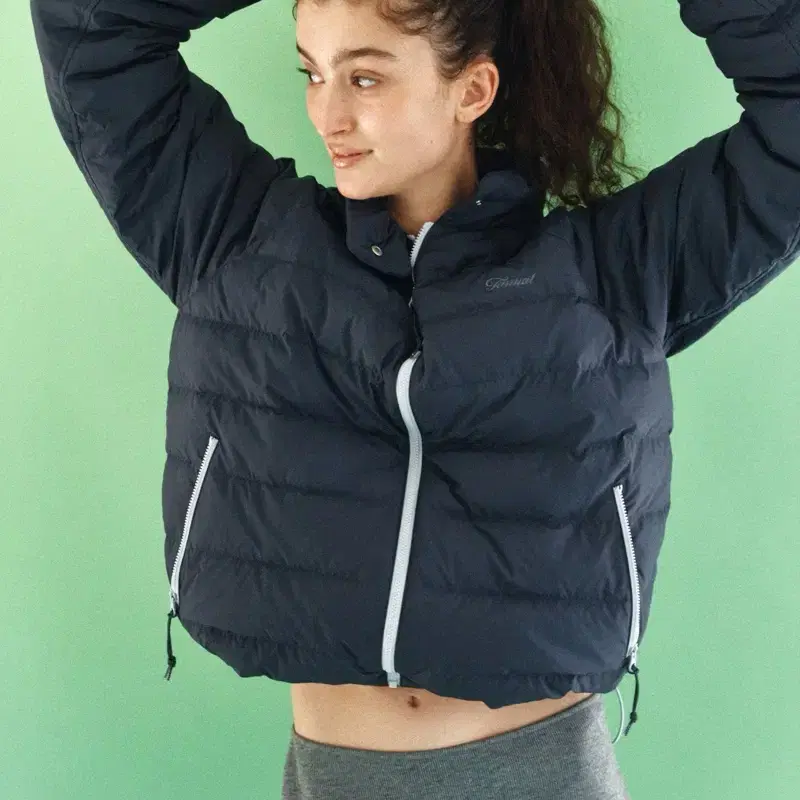 (새제품) 타낫 T/T Light hoodie goose puffer 경량 패딩