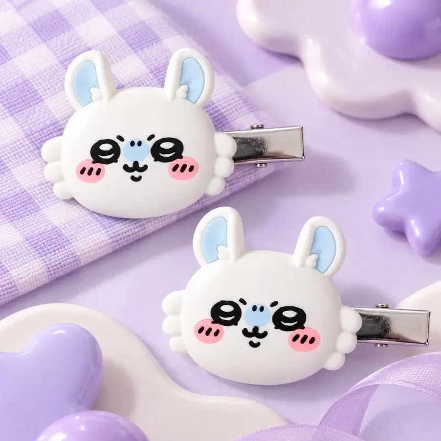 먼작귀 모몽가 헤어클립 세트