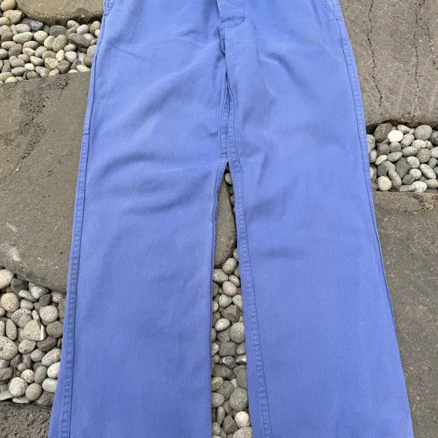 FADED SUN BLEACHED 1980s PURPLE BLUE FRENCH WORK 프렌치워크팬츠