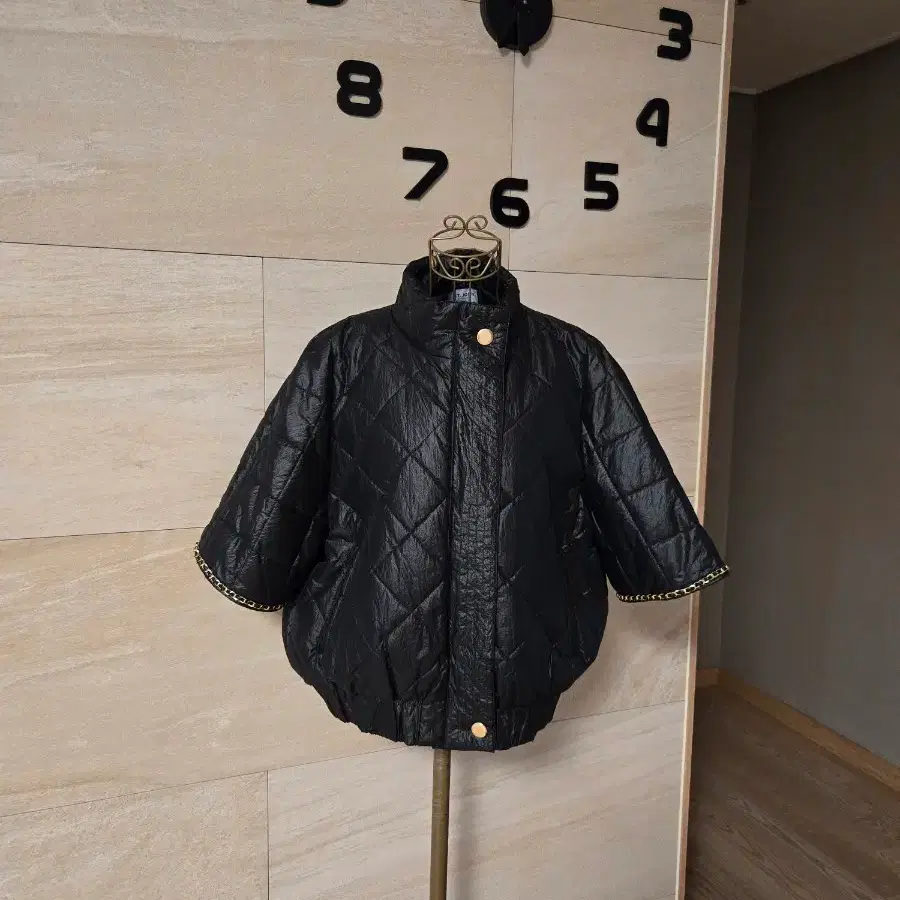[88/XL] ST.JOHN 센존 퀼팅 반팔 패딩