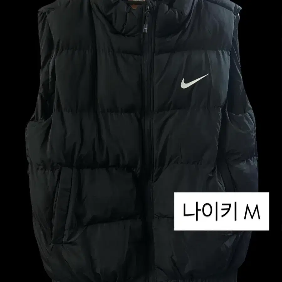 나이키 패딩 조끼 블랙 M