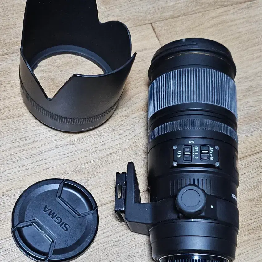 [니콘F] 시그마 렌즈 70-200mm + 렌즈 후드 + 렌즈캡