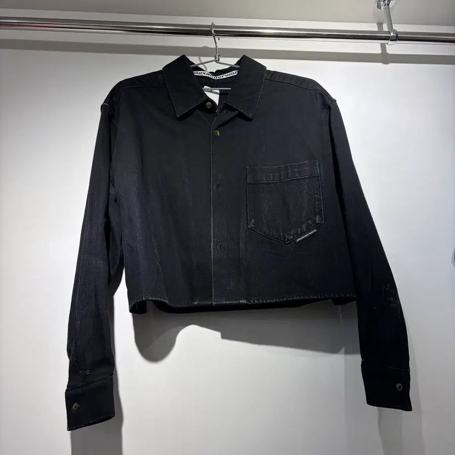 알렉산더왕 블랙 크롭 데님 자켓 XS