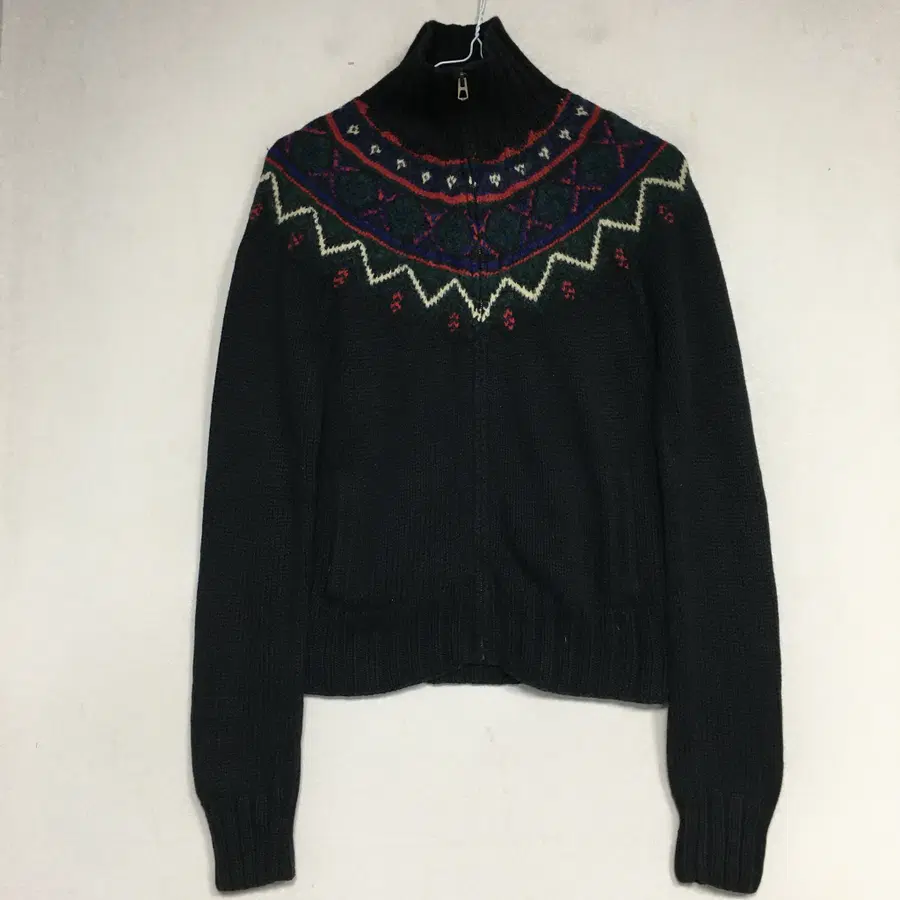 랄프로렌폴로 여성 노르딕 핸드메이드 니트집업 M