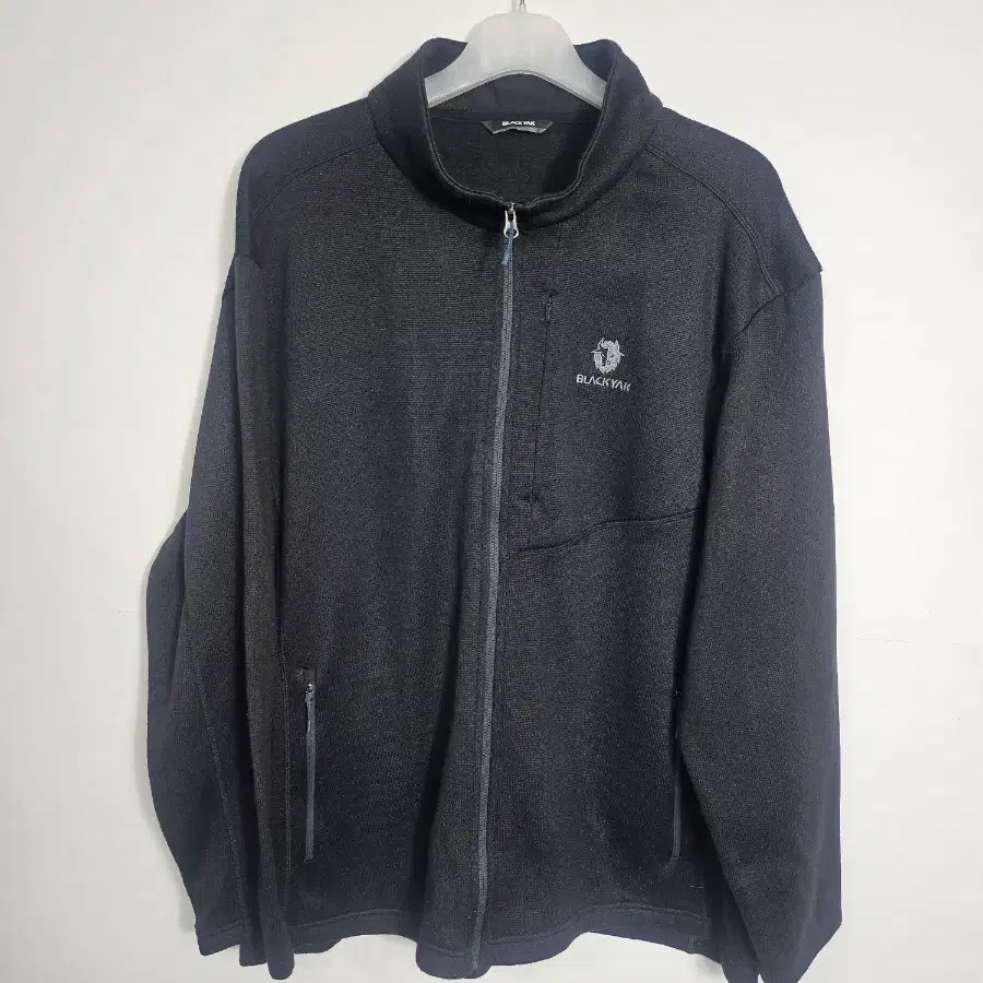 블랙야크 블랙 니트 플리스 집업 125 5XL