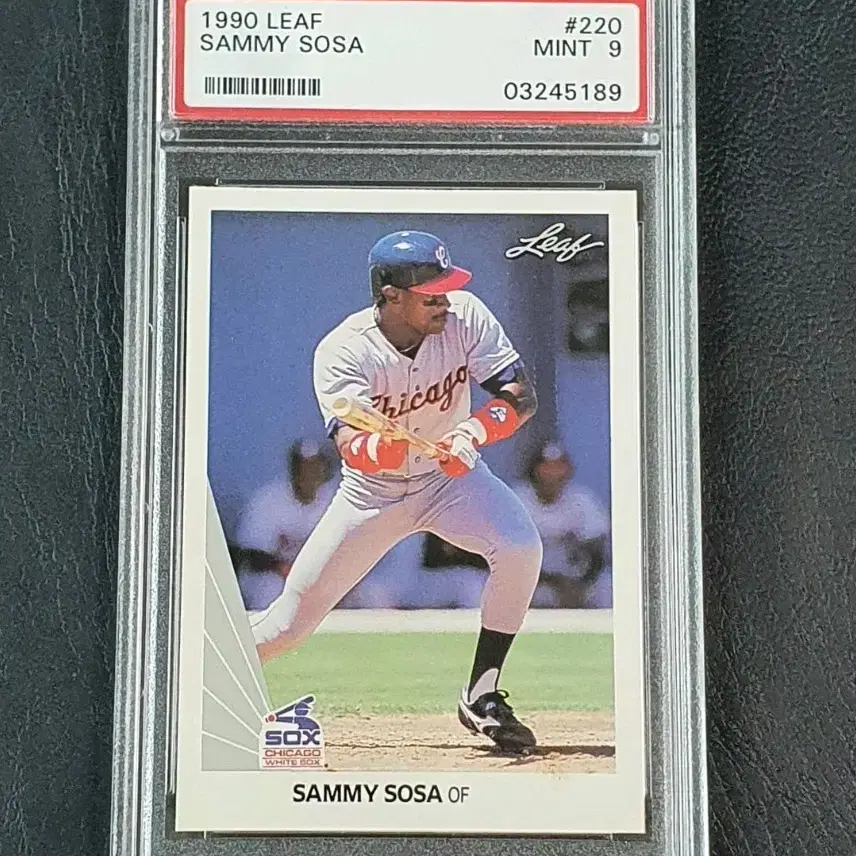 1990 리프 새미 소사 루키카드 PSA 9 Leaf Sammy Sosa RC MLB