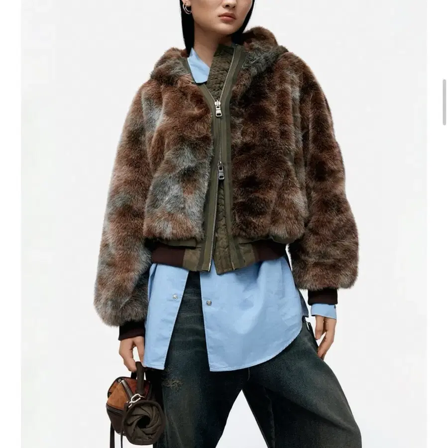 [앤더슨벨] VANESSA FUR N2B JACKET awa728w(BROWN)