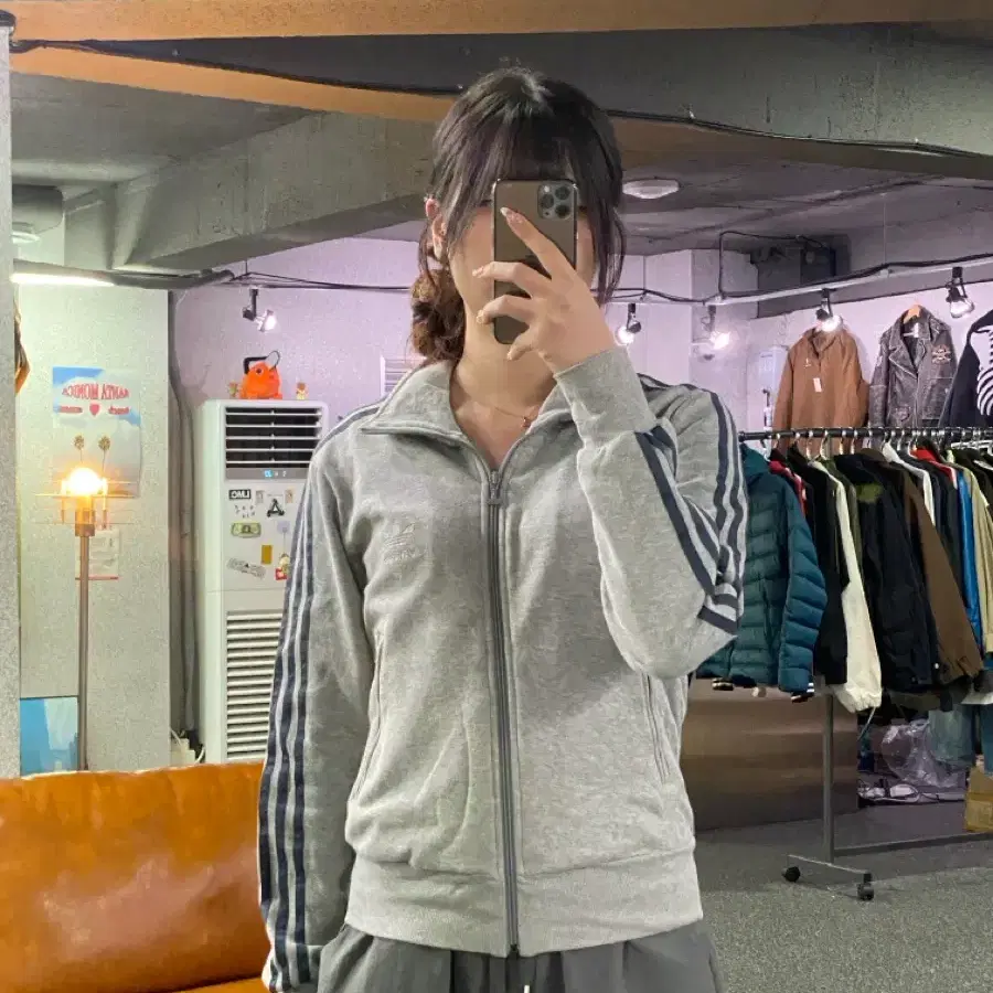 아디다스 그레이 파이어버드 트랙탑 져지 B6217