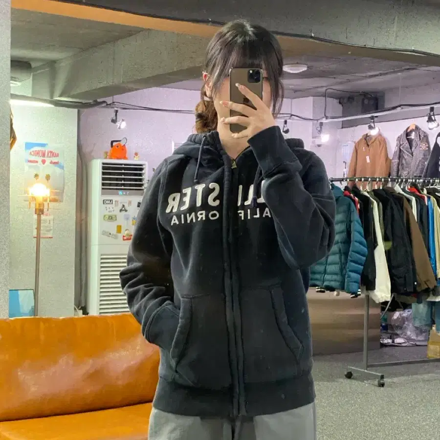 홀리스터 셰르파 후드집업 B6218