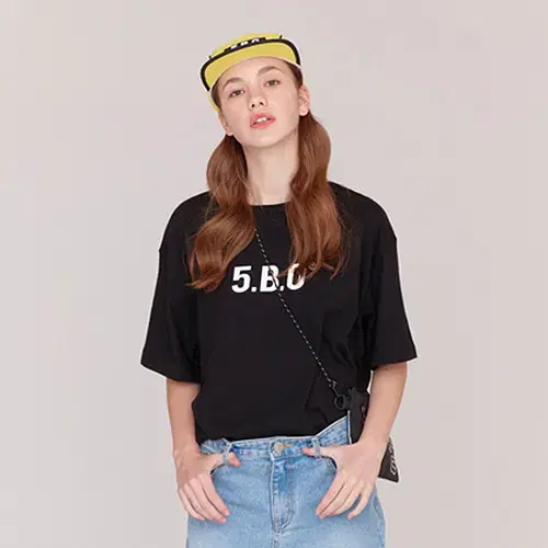 [새상품] 오아이오아이 티셔츠 L사이즈 5.B.O SIGNATURE T-SHIRTS -BLACK