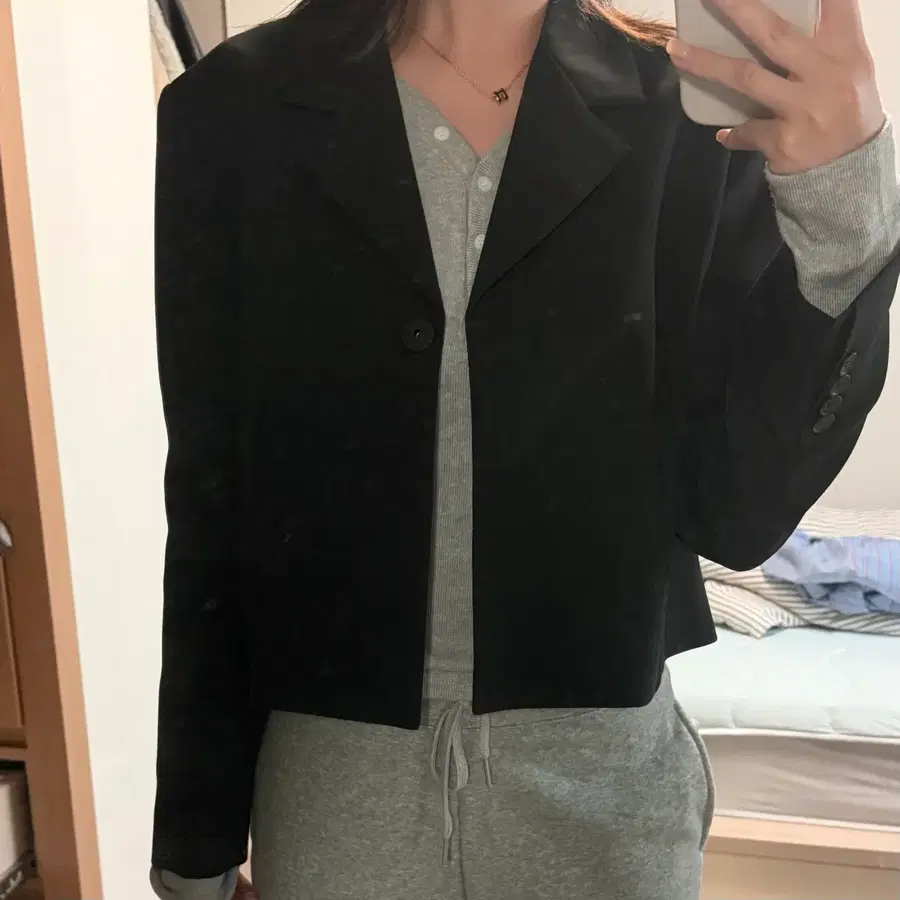 크롭 자켓