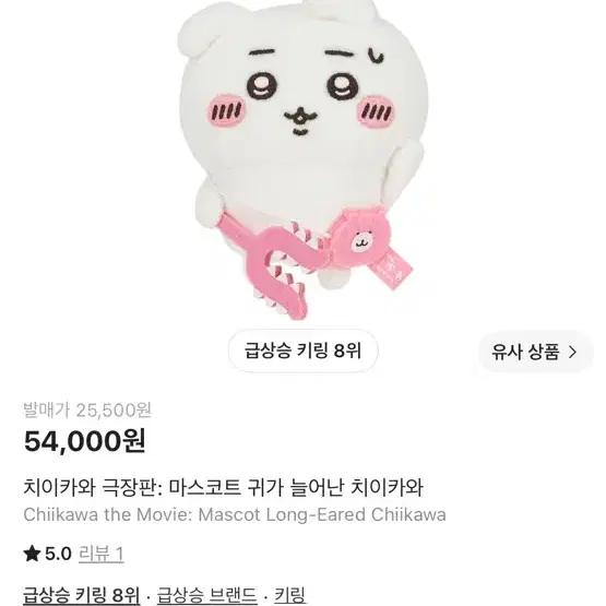 치이카와 극장판 마스코트 키링