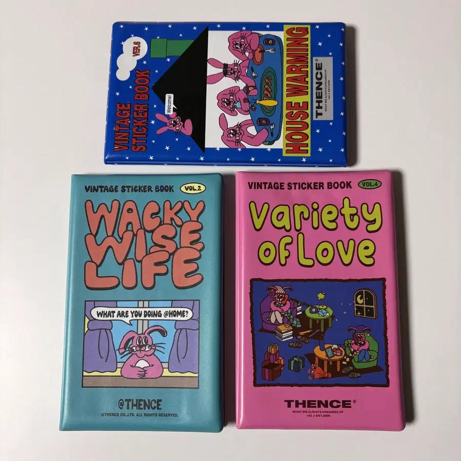3개 세트 (일부 사용) Thence 스티커북 덴스 thence stickers