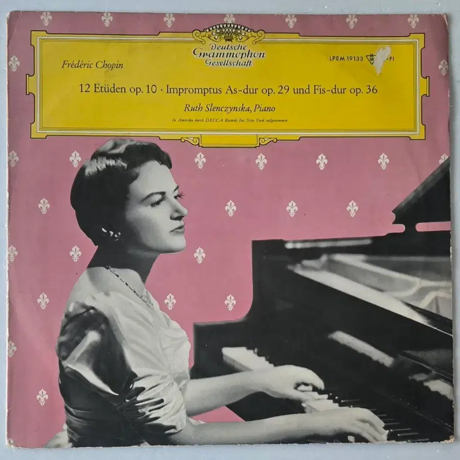 루스 슬렌친스카 - 쇼팽 연습곡 Op.10 전곡 & 즉흥곡 1.2번 LP ( DGG초기반 MONO Large Tulips )