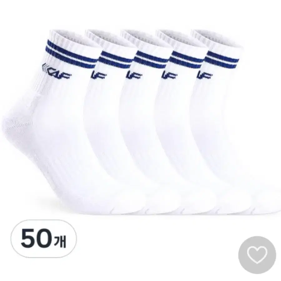 르까프 남성용 스포츠 쿠션 양말 50개입
