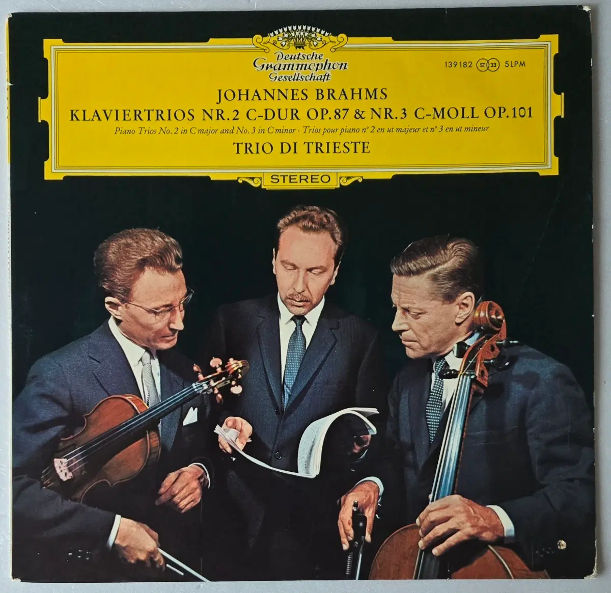 Trio di Trieste - Brams Piano Trio No. 2, 3 LP ( DGG German First Pressing Large Tulips Stereo )