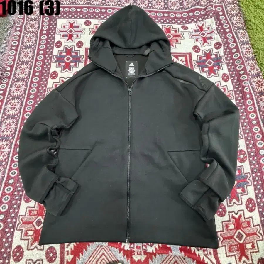 아디다스 후드 집업 블랙 XL 10/16