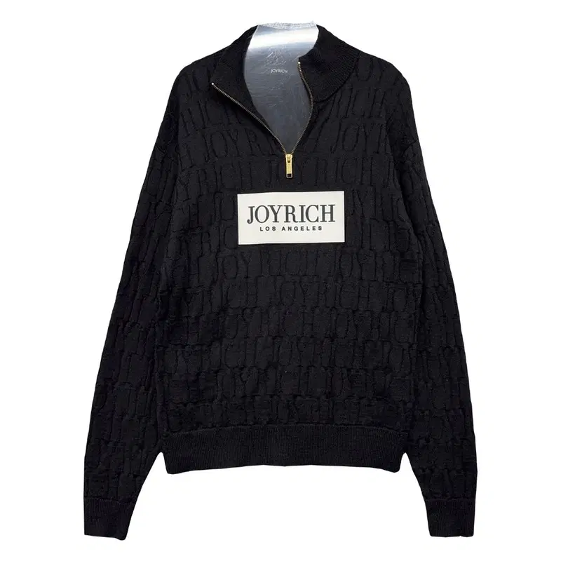 조이리치 JOYRICH 블랙 울 그래픽 프린팅 라운드 니트 M