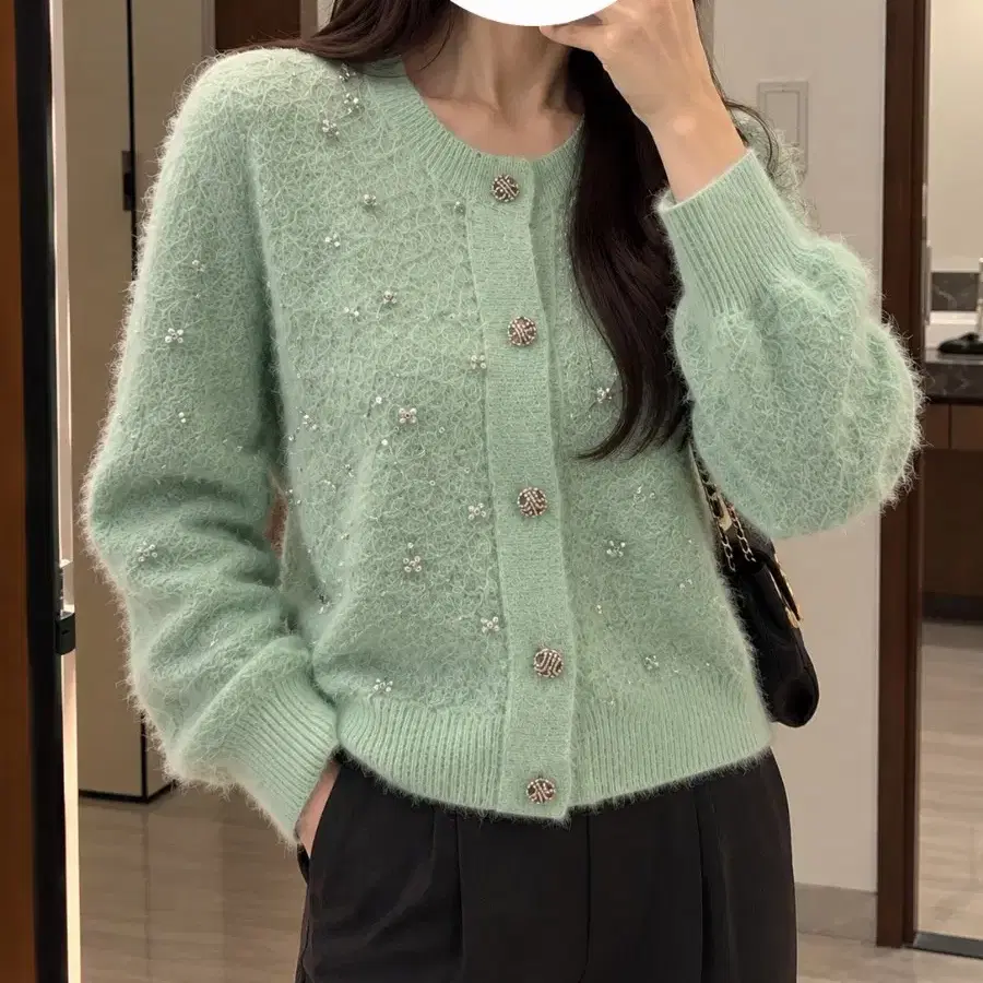 한섬 랑방컬렉션 캐시미어 가디건