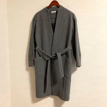 스콧 클럽 bouchon 롱 코트 그레이