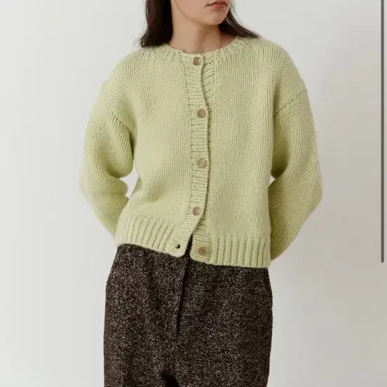 르로브 Piccadilly Alpaca Cardigan (apple)