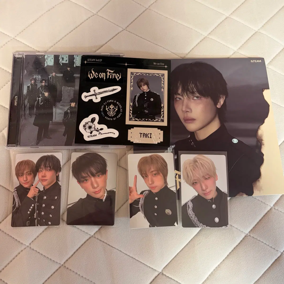 &team We on Fire photocard poca wts nicholas yuma taki harua