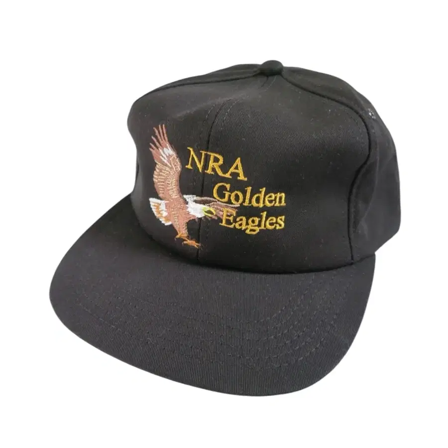 90s USA NRA 골든이글스 6패널 블랙 캡 데드스탁 더블알엘 버즈릭슨 슈가케인 스투시